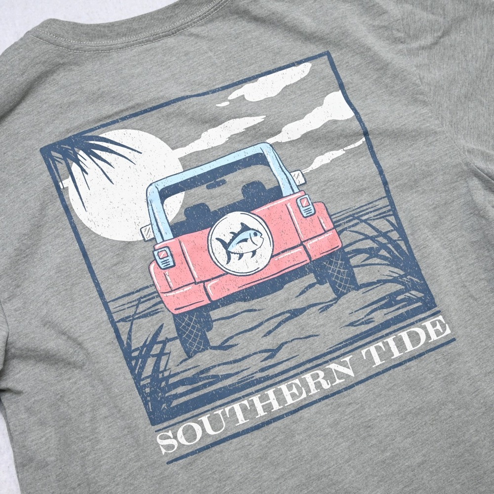 Southern Tide SkipJack T Shirt Gray‎ Long Sleeve Mens Size Small